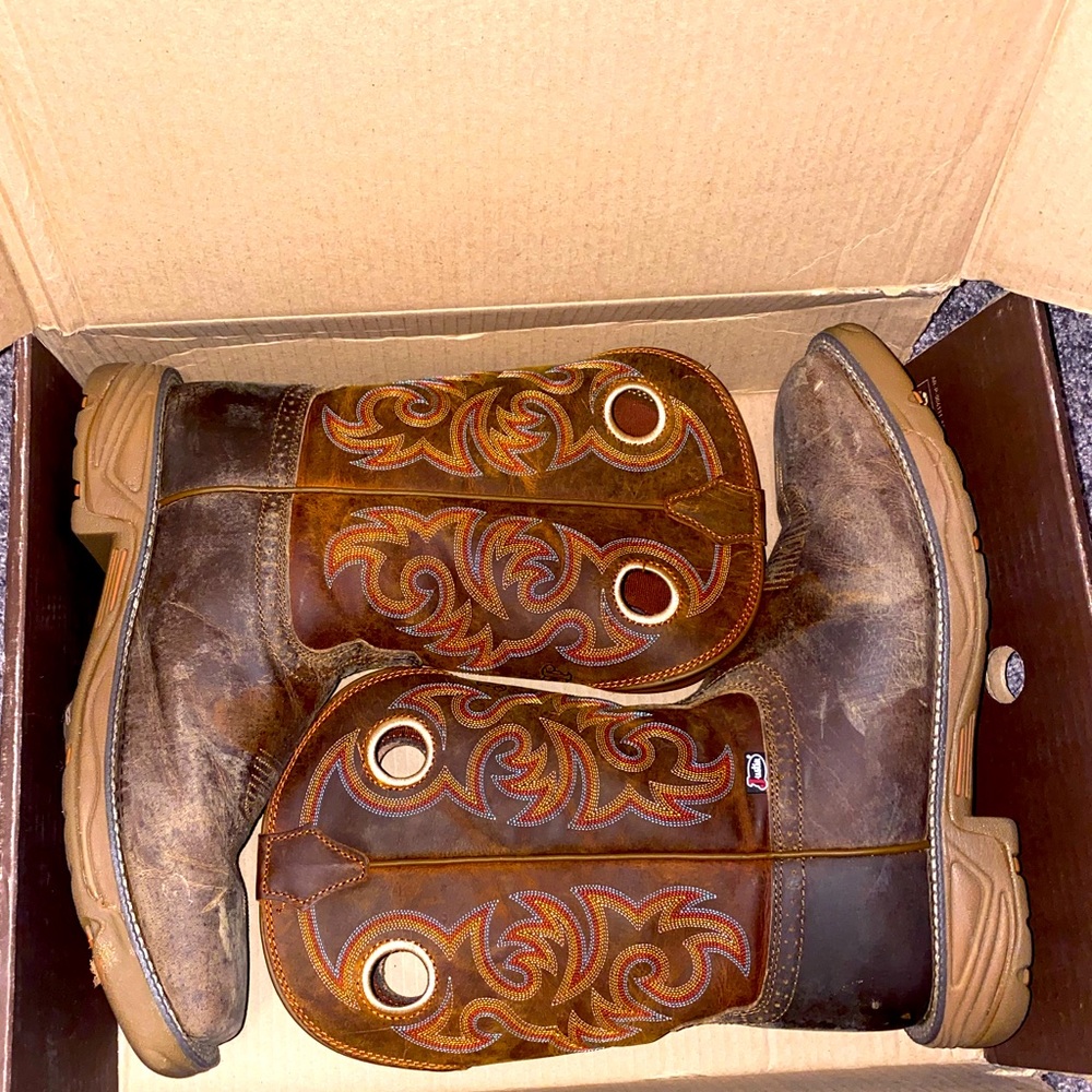 Justin soft toe work boots